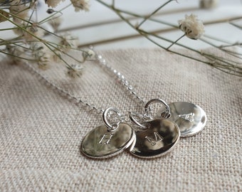 Sterling Silber erste Halskette, erste Halskette, Silber Tag Halskette, Silber Mama Halskette, personalisierte Halskette, erste Silberkette