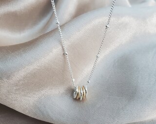 IEFLIFE Collana 30 40 50 60 Anni In Argento 925 – Cerchi Che Simboleggiano L'Amore, Regalo Di Compleanno Per Donna