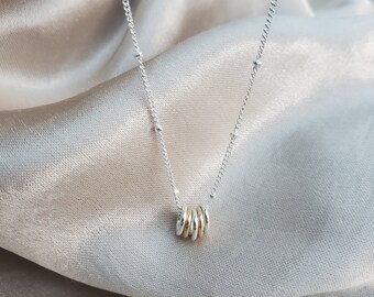 IEFLIFE Collana 30 40 50 60 Anni In Argento 925 – Cerchi Che Simboleggiano L'Amore, Regalo Di Compleanno Per Donna