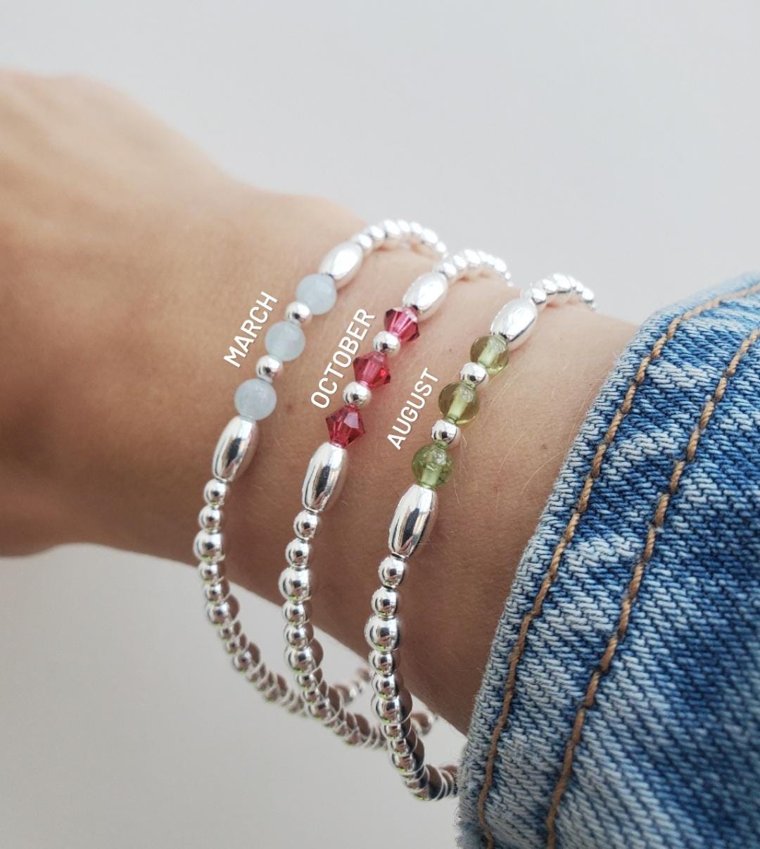 ★rosemont★ SILVER bracelet (October birthstone) RC0350 October Birthstone Bracelet 925 Sterling Silver Oval