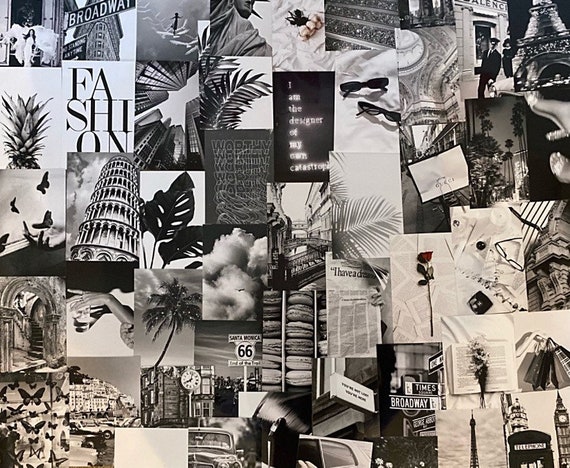 Black And White Aesthetic Photo Wall Physical Prints Etsy Hong Kong