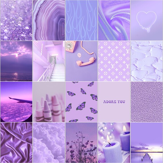Pastel Purple Photo Wall physical Prints Etsy