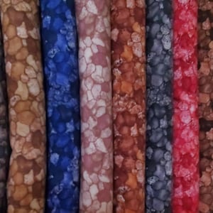 Rocky, 100% Cotton Fabric in 9 Color Options. Coordinates with ocean, river and mountain prints. By the Half Yard, 18&quot; long x 42&quot; wide.