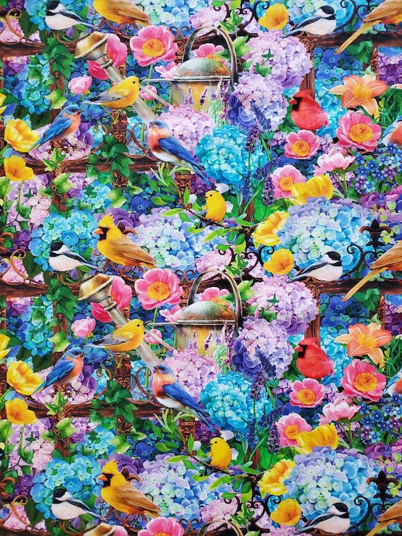 Hydrangea Garden by Janie Lee Designs for Studioe, Cotton Fabric