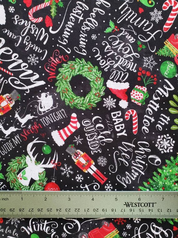 Colorful Christmas Chalkboard Art