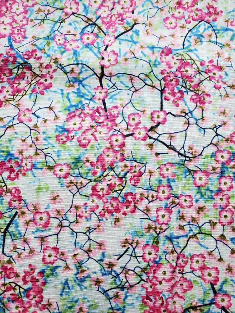 Cherry Blossoms, Spring, Nature C2763, by Timeless Treasures Cherry Blossoms, Spring, Nature C2763, by Timeless Treasures