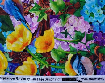 Hydrangea Garden by Janie Lee Designs for Studioe, Cotton Fabric