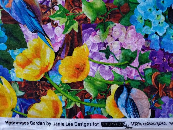 Hydrangea Garden by Janie Lee Designs for Studioe, Cotton Fabric