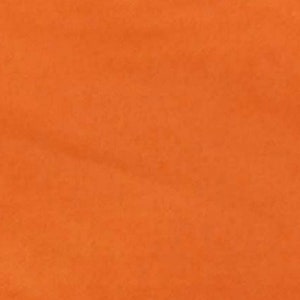 Tremode. Polyester Cotton Blend Lightweight Fabric. Houdini Orange Solid Color. By the Half Yard,  18&quot; long x 42&quot; wide.