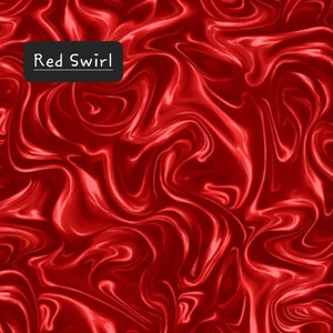 Sweet Holidays. Cotton Fabric by Greta Lynn for Kanvas Fabrics. Candies, Cupcakes, and Matching Swirls. By the Half Yard, 18" x 43" wide. Red Swirl