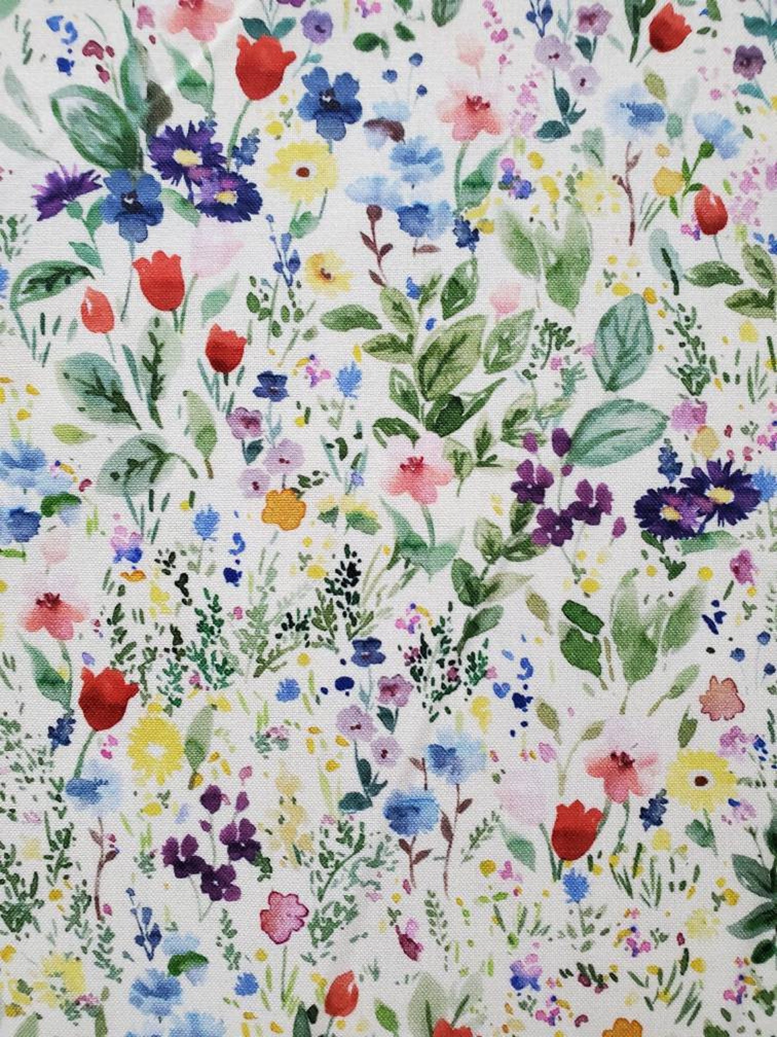 Fleur Watercolor Floral Cotton Fabric by Timeless Treasures. - Etsy