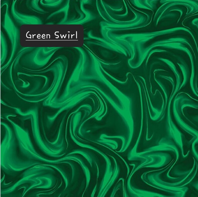 Sweet Holidays. Cotton Fabric by Greta Lynn for Kanvas Fabrics. Candies, Cupcakes, and Matching Swirls. By the Half Yard, 18" x 43" wide. Green Swirl