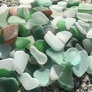 Bulk High Quality Genuine Sea Glass, Mixed Color Bulk, Medium-Large, 50-100 pieces, Jewelry Supplies, Arts & Crafts, Sea Decoration, Mosaics