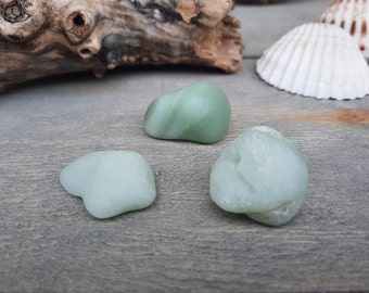 Milk Sea Glass, Genuine, Surf Tumbled, Authentic Spanish Opaque Glass, Light Green/White Colour, Collectors, Decoration, Arts & Crafts