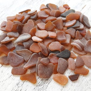 Bulk Brown Tiny/Small Genuine Sea Glass, Good Quality, 30-150 Pieces, Jewelry Making, Arts & Crafts, Decoration, Beach Wedding Decoration