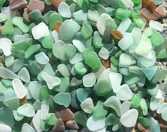 Bulk High Quality Tiny/Small Genuine Sea Glass, Mixed Color Bulk, 50-150 pieces, Jewelry Supplies, Arts & Crafts, Sea Decoration, Mosaics