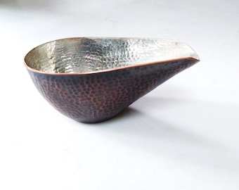 Luxurious pure copper Sake server with tin lining