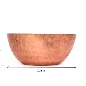 Copper tea light holder, hand hammered copper sold individually image 4