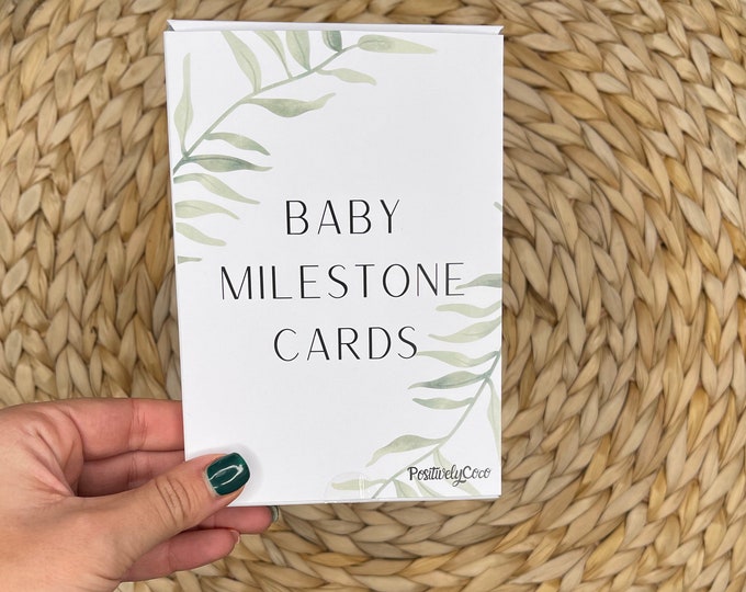 Baby Milestone Cards - Baby Shower Gift, Pregnancy Gift For Mum To Be, Boho Baby Milestone cards