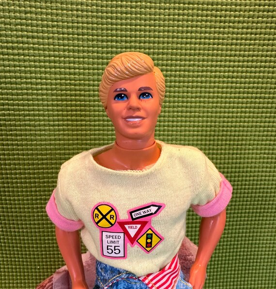 All American Ken Doll With Original Clothes Reebok Shoe Covers Mattel 1990 Etsy