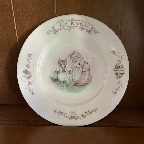 Beatrix Potter "Tom Kitten" Plate by Royal Albert - Bone China - England 1986