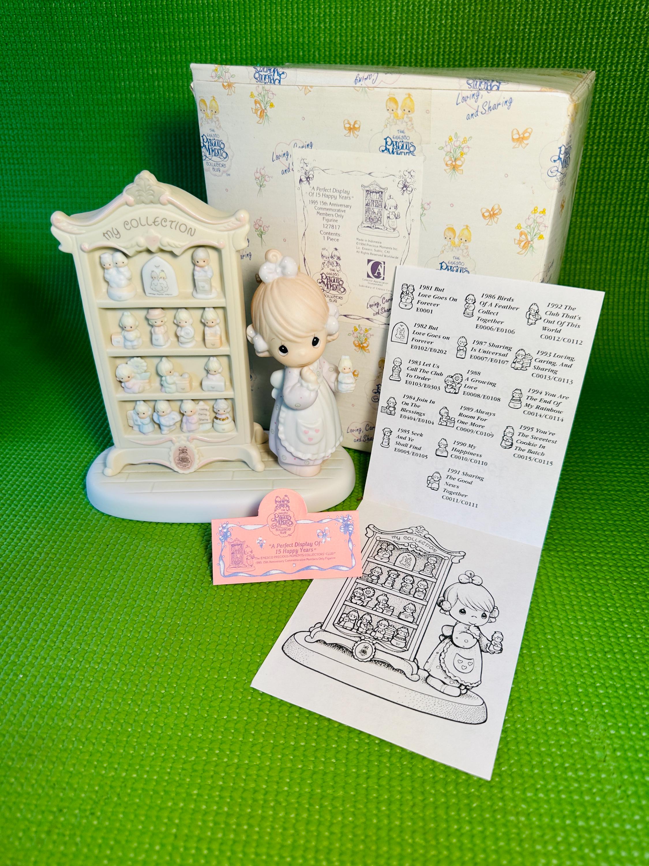 Precious Moments 15th Anniversary Figurine – 1995 Members Edition