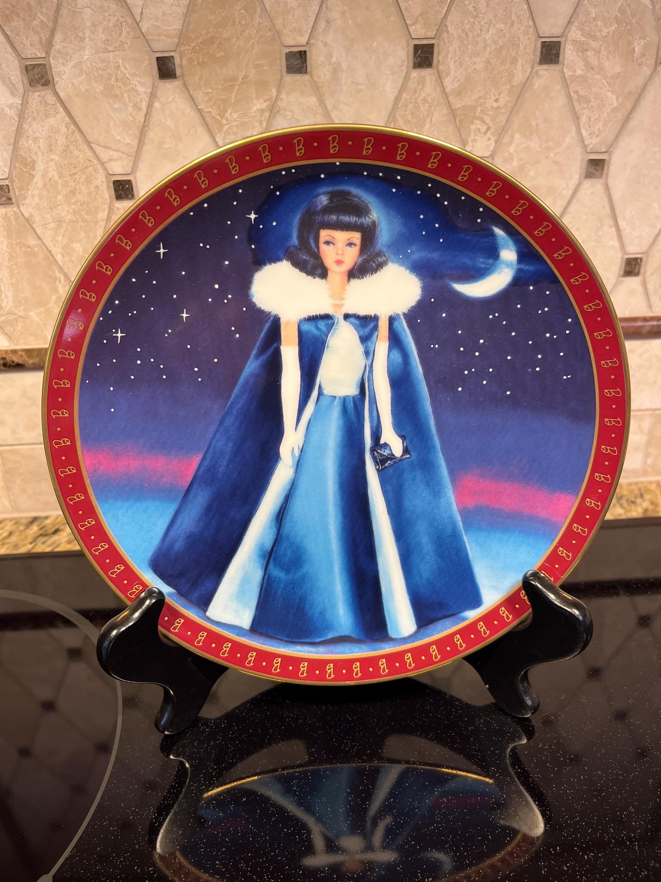 Barbie Midnight Blue Porcelain Collector Plate - Danbury Mint