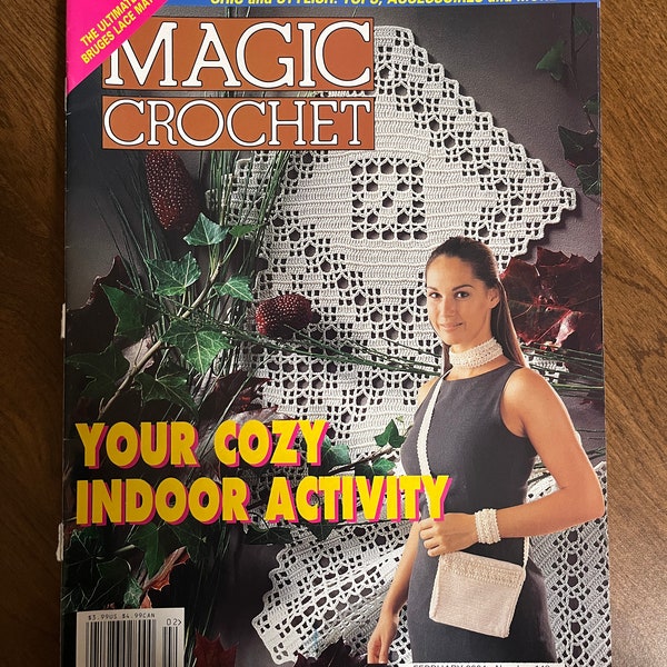 Magic Crochet Magazine "Your Cozy Indoor Activity" - February 2004 #148
