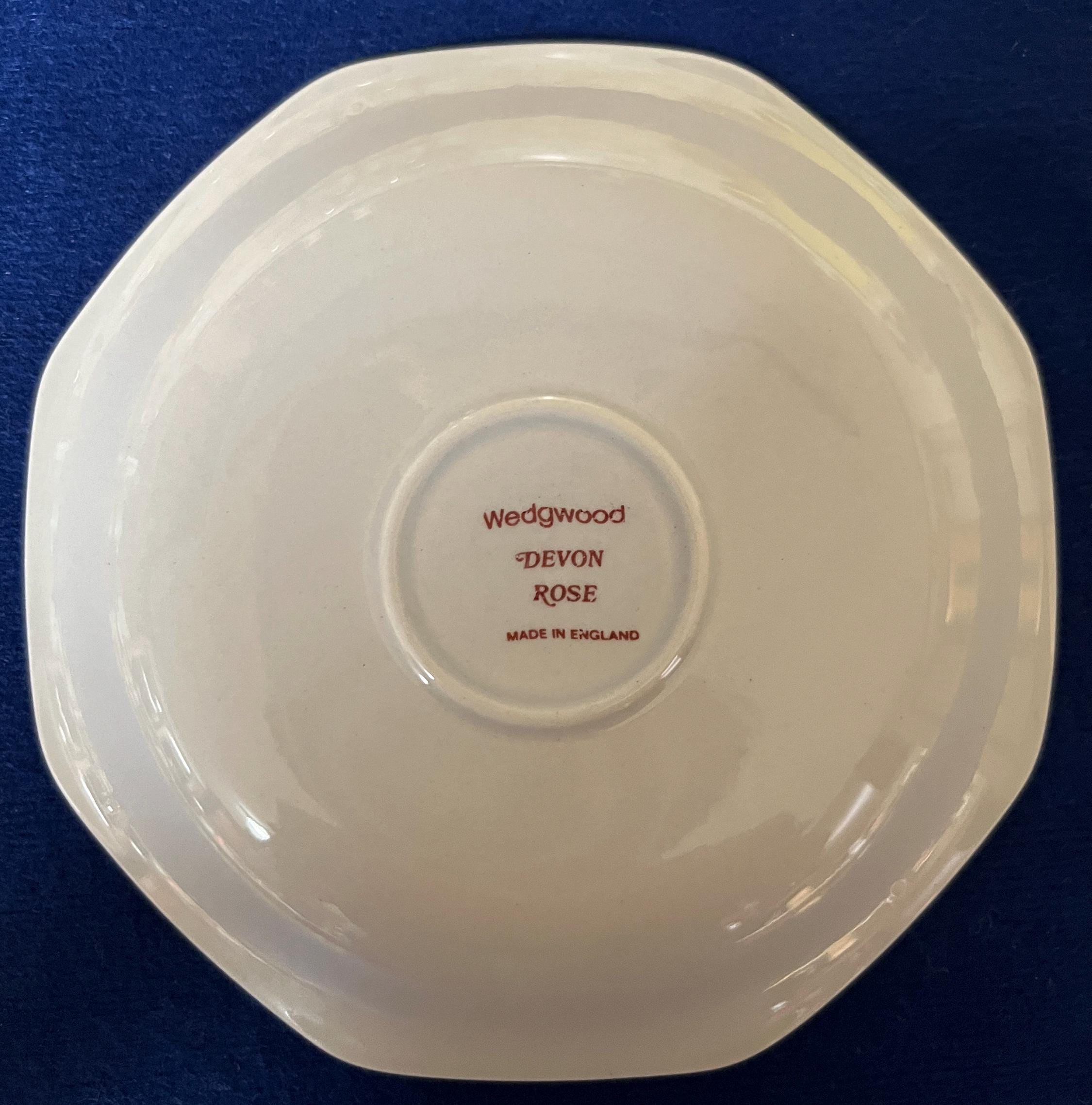 RU-6510　ウェッジウッド　devon rose ソースボード　260404 Wedgwood 