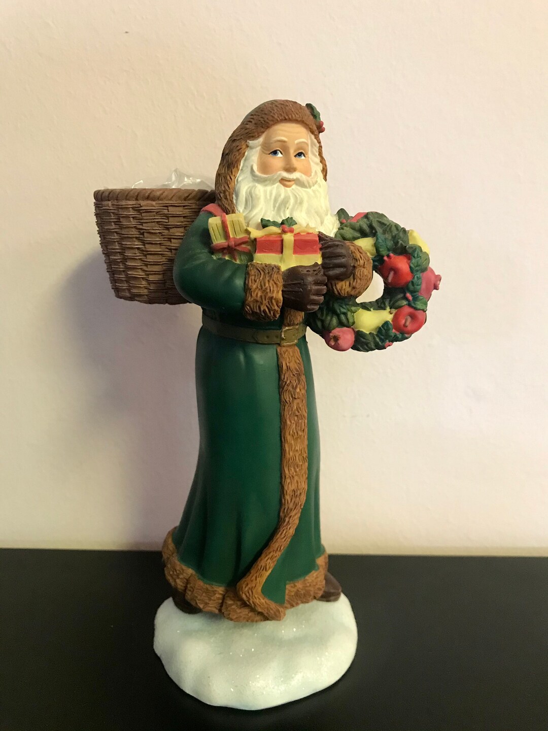 Santa Tea Light Holder by Hallmark Etsy