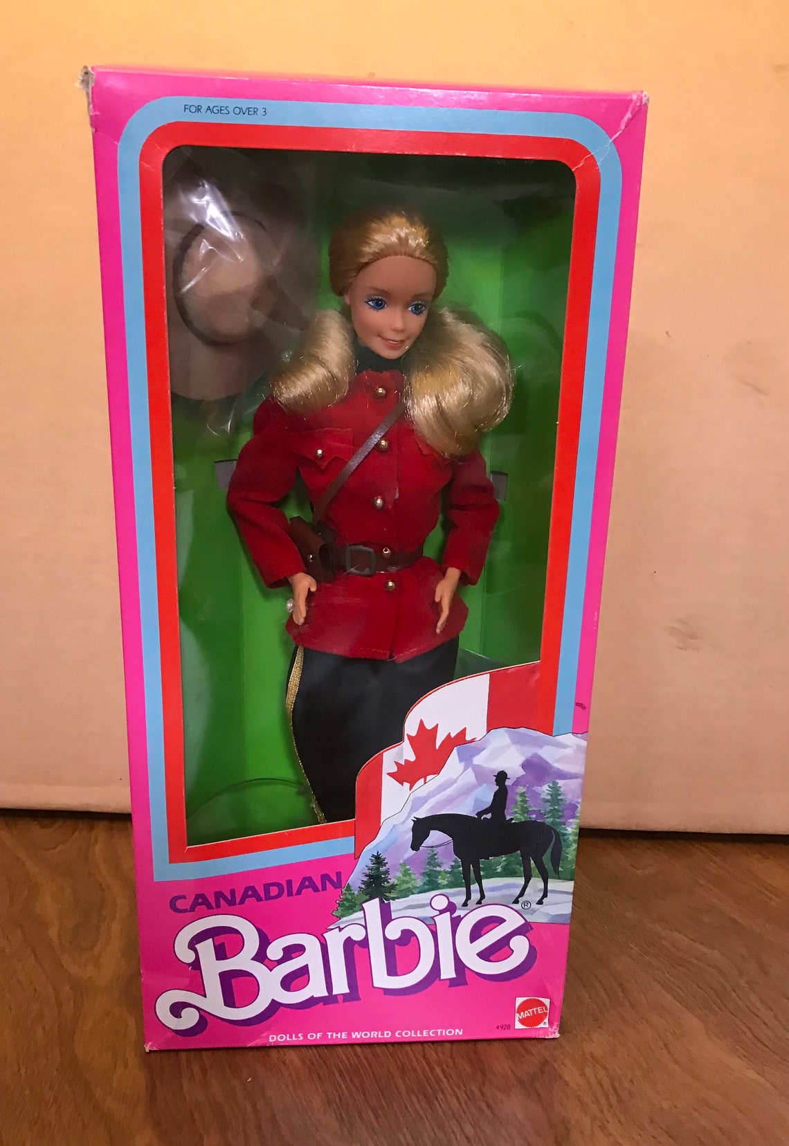 1987 Canadian Barbie Doll by Mattel Dolls of the World 4928 Etsy