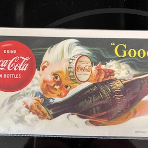Set of 2 Coca-Cola Advertising Ink Blotters featuring SPRITE BOY 1953 and 60 Million a Day 1960