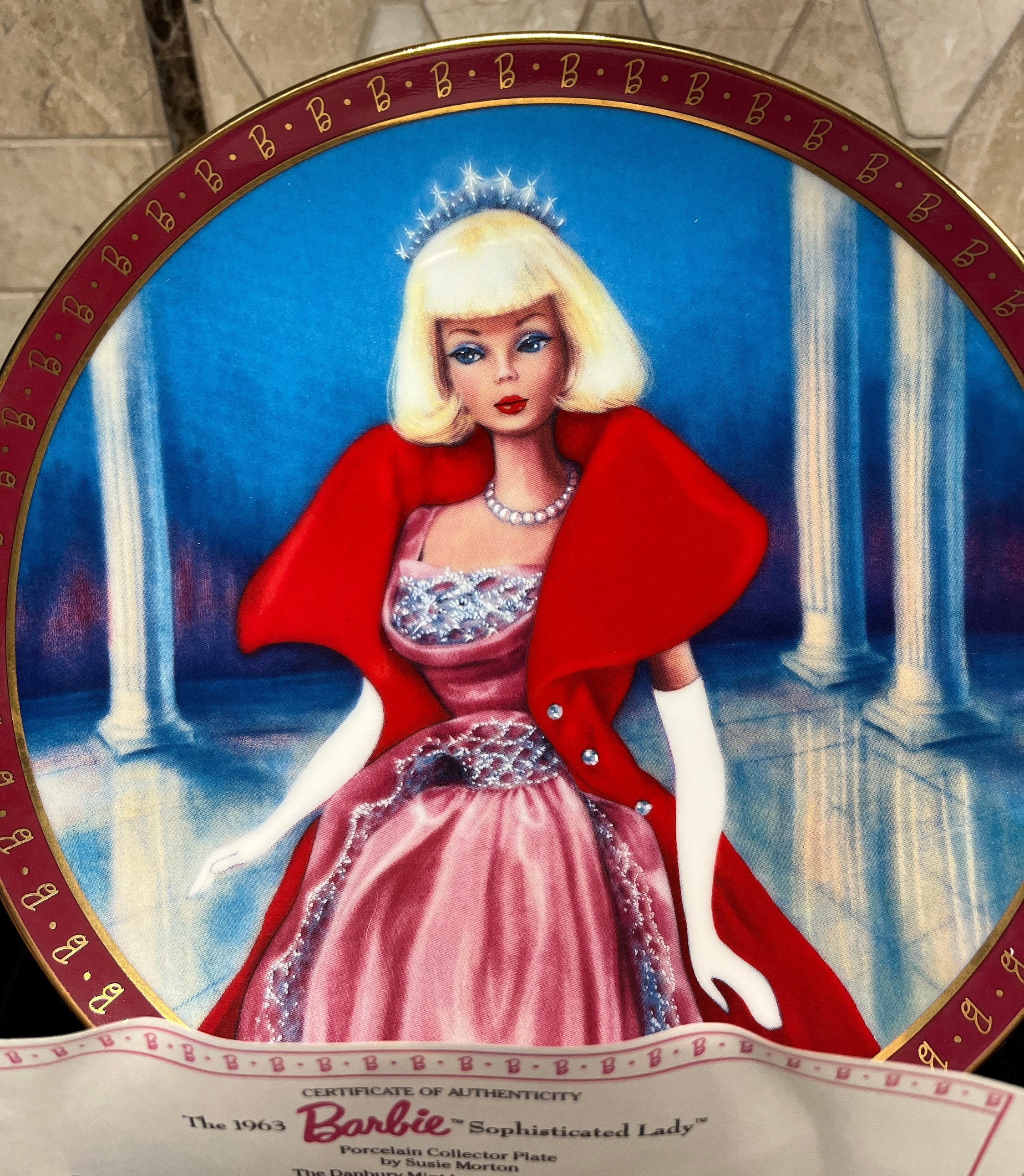 Danbury Mint High Fashion Barbie Porcelain Collector Plate 