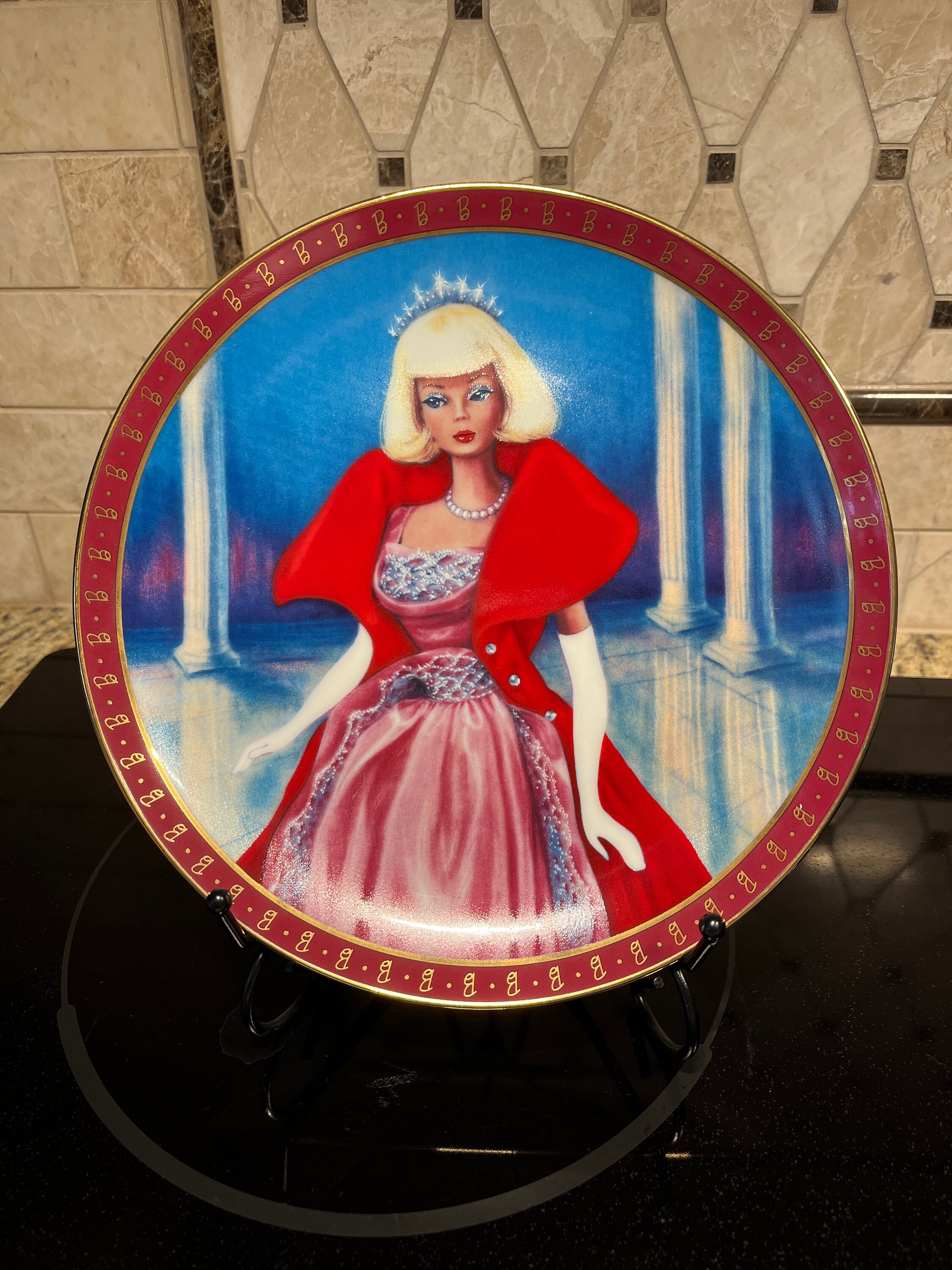 Danbury Mint High Fashion Barbie Porcelain Collector Plate 