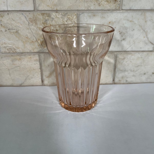 Pink Depression Glass - Queen Mary - by Hocking Glass - Vertical Ribbed Design