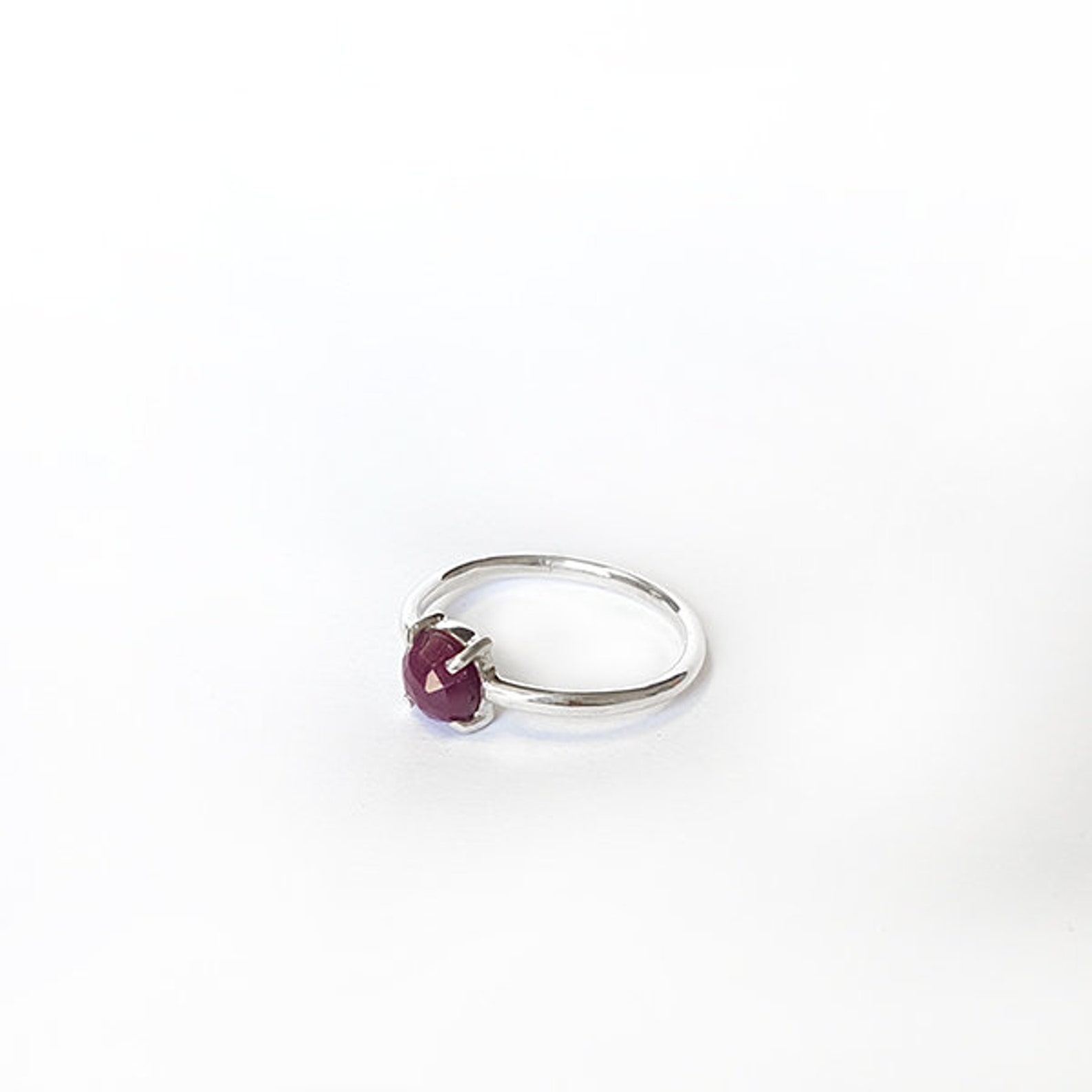 Vintage Natural Ruby Classic Ring 14k/18k/925 Sterling Silver - Etsy UK