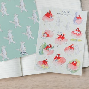 Dodolulu "Rotkäppchen" Sticker Bogen| Niedliche Sticker, Planer Zubehör, Wochenplaner, Tagesplaner, Scrapbooking