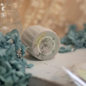Loidesign Glossy PET Tape - Ground Color | Floral PET Tape,  Flower Tape, Spring Stickers, Journal Decoration,  Scrapbooking, Collage Art