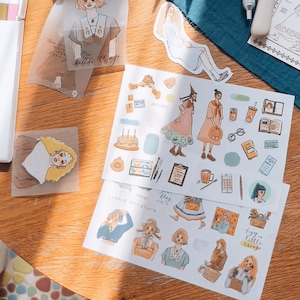 La Dolce Vita - Lot d'autocollants transfert Le Chant des cent fleurs (2 feuilles) | Stickers agenda mignons, Stickers mignons à imprimer, Scrapbooking