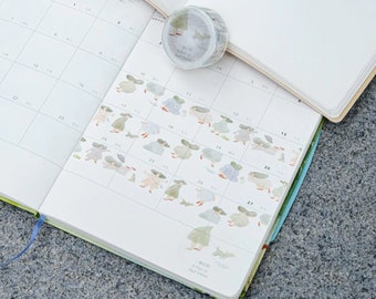 Dodolulu Washi Tape - Une paire de chaussures rouges | Ruban adhésif Washi aquarelle, joli ruban adhésif japonais, scrapbooking, collage de papier, cadeau de papeterie