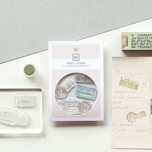 MU My Record Clear Stamp Set No.01 |Cute Planner Stamp, Planner Accessories, Scrapbooking, Bullet Journal, Junk Journal, Stationery Gift