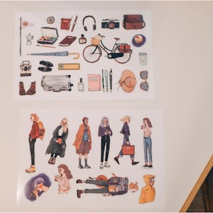 La Dolce Vita Bon Voyage Print-On Transfer Sticker Set| Aiya Bungu Stationery, Cute Planner stickers, Scrapbooking, La Dolce Vita Sticker