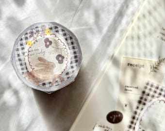 Pion „Of the Forest“ Transparentpapier Transparent Klebeband – 45 mm breites, lichtdurchlässiges Washi Tape für Journaling, Scrapbook & Collage