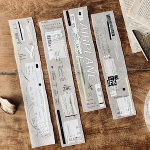 Somesortof.fern Matte PET Tape - Mode avion (avec support amovible) | Ruban PET mignon, Scrapbooking, Collage, Junk Journal, Postal Ephemera