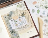 Mu Print-On 91 Grassland Planner Stickers Kawaii Bullet Journal Hobonichi Travelers Notebook Midori Erin Condren Filofax Sticker Pack Art