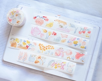 Dodolulu 365 Days Illustrated Washi Tape Calendar | Daily Art Tape