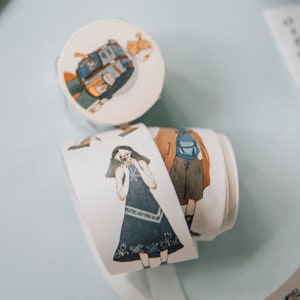 La Dolce Vita Bon Voyage Washi Tape / Adesivi per planner, Accessori per planner, Cancelleria carina, Scrapbooking, Collage di carta