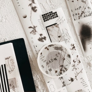Somesortof.fern Washi Paper Tape - un aperçu de la lumière. (Avec support amovible) | Ruban de masquage mignon, Scrapbooking, Collage, Nature Ephemera