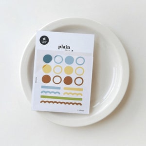 Suatelier Sticker - 1670 Plain.66 | Cute Planner Stickers,  Deco Stickers, Planner Accessories, Collage, Scrapbooking, Cute Stationery