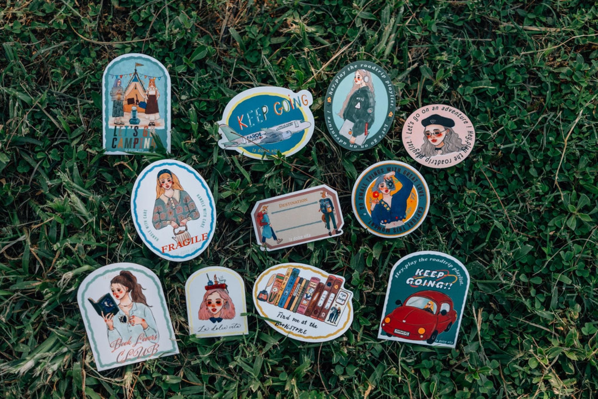 La Dolce Vita Sticker Set - Travel Agency (11 Pcs) La Dolce Vita Girl ...